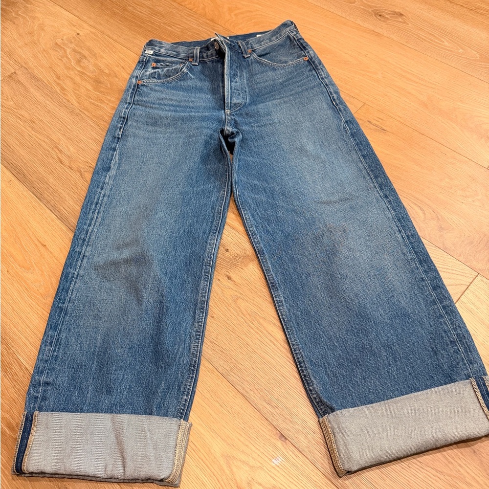 AYLA BAGGY CUFFED - BRIELLE COLOR VINTAGE JEANS SIZE 25